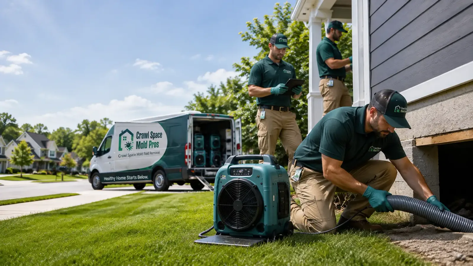 Crawl Space Mold Removal in Clare, IA